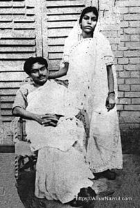 স্ত্রী প্রমীলা দেবীর সাথে কাজী নজরুল ইসলাম [ Kazi Nazrul Islam & his wife Pramila ]