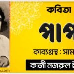 সাম্যবাদী কাব্যগ্রন্থের 'পাপ' কবিতা - কাজী নজরুল ইসলাম 3 পাপ কবিতা - কাব্যগ্রন্থ সাম্যবাদী - - কাজী নজরুল ইসলাম