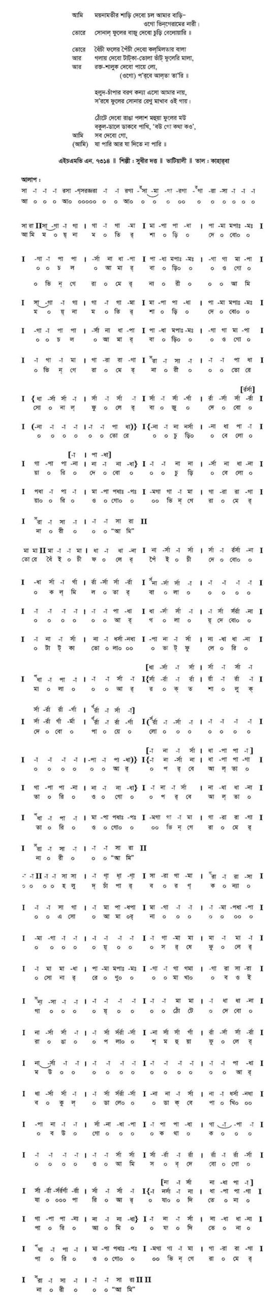 আমি ময়নামতির শাড়ী scaled আমি ময়নামতির শাড়ী | নজরুল সঙ্গীত | কাজী নজরুল ইসলাম