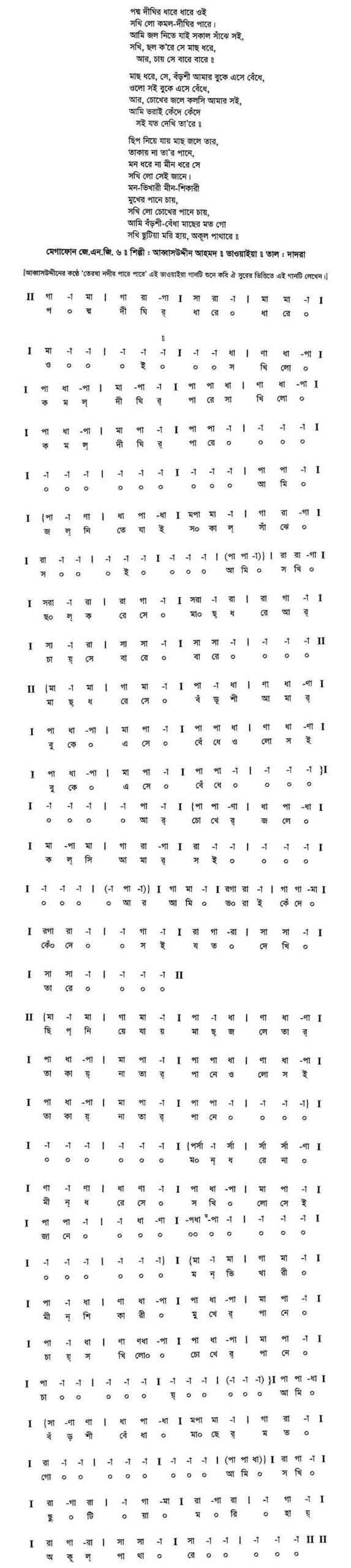 পদ্ম দীঘির ধারে scaled পদ্ম দীঘির ধারে ধারে ওই | নজরুল সঙ্গীত | কাজী নজরুল ইসলাম