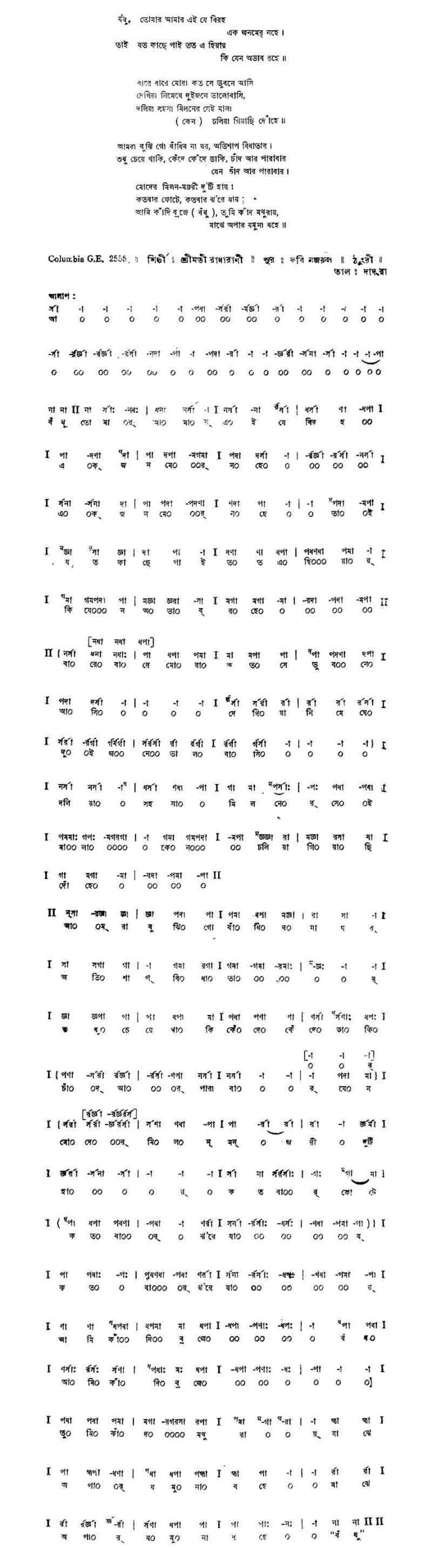 বধু তোমার আমার এই যে বিরহ scaled বধু তোমার আমার এই যে বিরহ | নজরুল সঙ্গীত | কাজী নজরুল ইসলাম