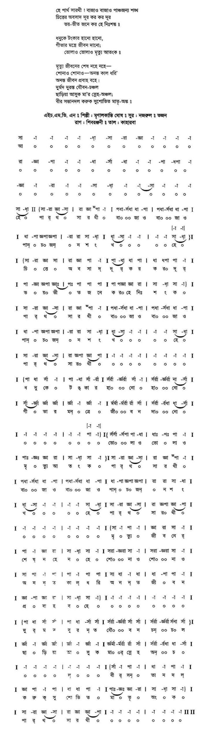 হে পার্থসারথী scaled হে পার্থসারথী | নজরুল সঙ্গীত | কাজী নজরুল ইসলাম