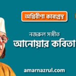 আনোয়ার কবিতা । অগ্নিবীণা কাব্যগ্রন্থ । কাজী নজরুল ইসলাম