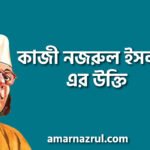 কাজী নজরুল ইসলাম এর উক্তি 4 কাজী নজরুল ইসলাম এর উক্তি