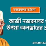 কাজী নজরুলের গানে উপমা অলঙ্কারের প্রয়োগ । নজরুলের ভাবনা