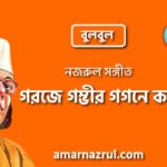 গরজে গম্ভীর গগনে কম্বু | Goroje gombhir gogone kombu | বুলবুল | নজরুল সঙ্গীত | কাজী নজরুল ইসলাম