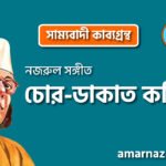 চোর-ডাকাত কবিতা । সাম্যবাদী কাব্যগ্রন্থ । কাজী নজরুল ইসলাম