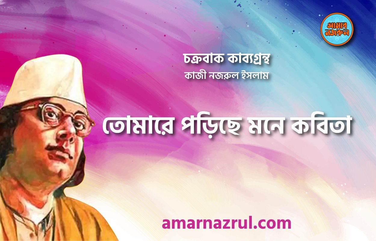 তোমারে পড়িছে মনে কবিতা । চক্রবাক কাব্যগ্রন্থ । কাজী নজরুল ইসলাম