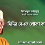 দিদির বে-তে খোকা কবিতা । ঝিঙেফুল কাব্যগ্রন্থ । কাজী নজরুল ইসলাম