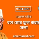 বনে মোর ফুল ঝরার বেলা | Bone mor ful jhorar bela | গানের মালা | নজরুল সঙ্গীত | কাজী নজরুল ইসলাম 6 বনে মোর ফুল ঝরার বেলা | Bone mor ful jhorar bela | গানের মালা | নজরুল সঙ্গীত | কাজী নজরুল ইসলাম