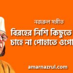 বিরহের নিশি কিছুতে আর চাহে না পোহাতে ওগো প্রিয়