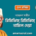 রিমিঝিম্ রিমিঝিম্ ঐ নামিল দেয়া | Rimjhim rimjhim oi namil deya | গুল বাগিচা | নজরুল সঙ্গীত | কাজী নজরুল ইসলাম