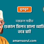 শুকাল মিলন মালা আমি তবে যাই | Shukalo milon mala ami tobe jai | বুলবুল | নজরুল সঙ্গীত | কাজী নজরুল ইসলাম